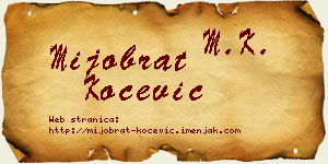 Mijobrat Kočević vizit kartica
